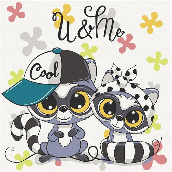 Картина по номерам ArtCraft Крутые еноты 30х30 см (15535-AC) Харьков - изображение 2