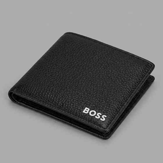 Мужской брендовый кожаный кошелек Boss (7703-1) Киев