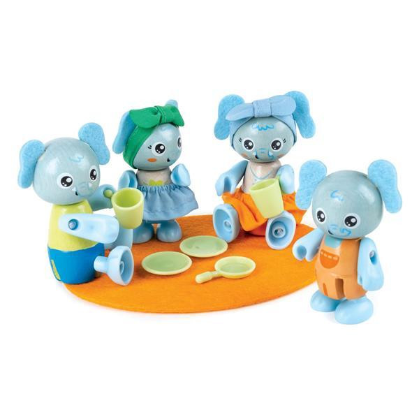 Дерев'яний набір Hape Сім'я слоників (E3527) Харків - фото 1