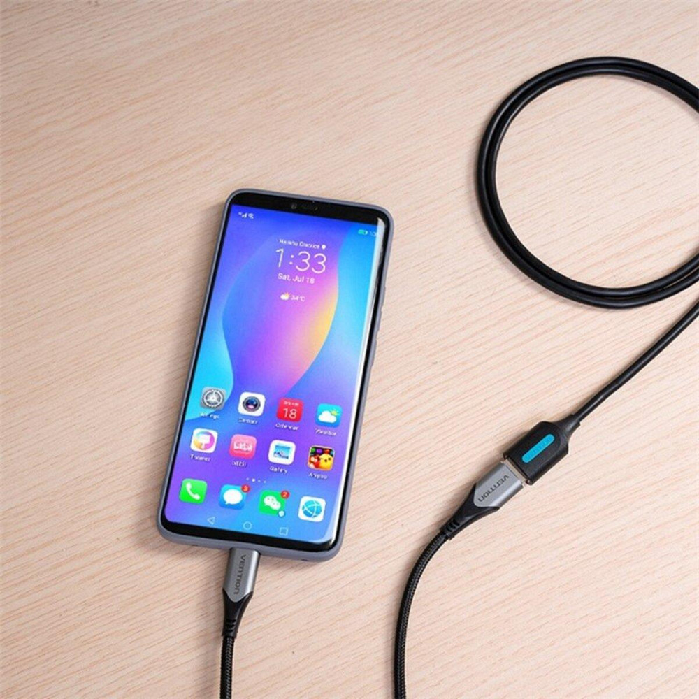 Кабель Vention USB 2.0 A "тато" - A "мама" Extension Cable 1.5M black PVC Type CBIBG Одеса - фото 2