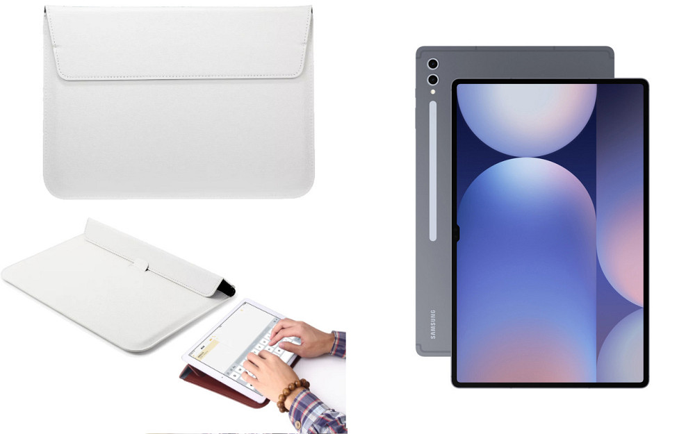 Чохол-конверт VitoCase для Samsung Galaxy Tab S10+, S10 Ultra 5G, з функцією підставки для планшета Білий Київ - фото 1