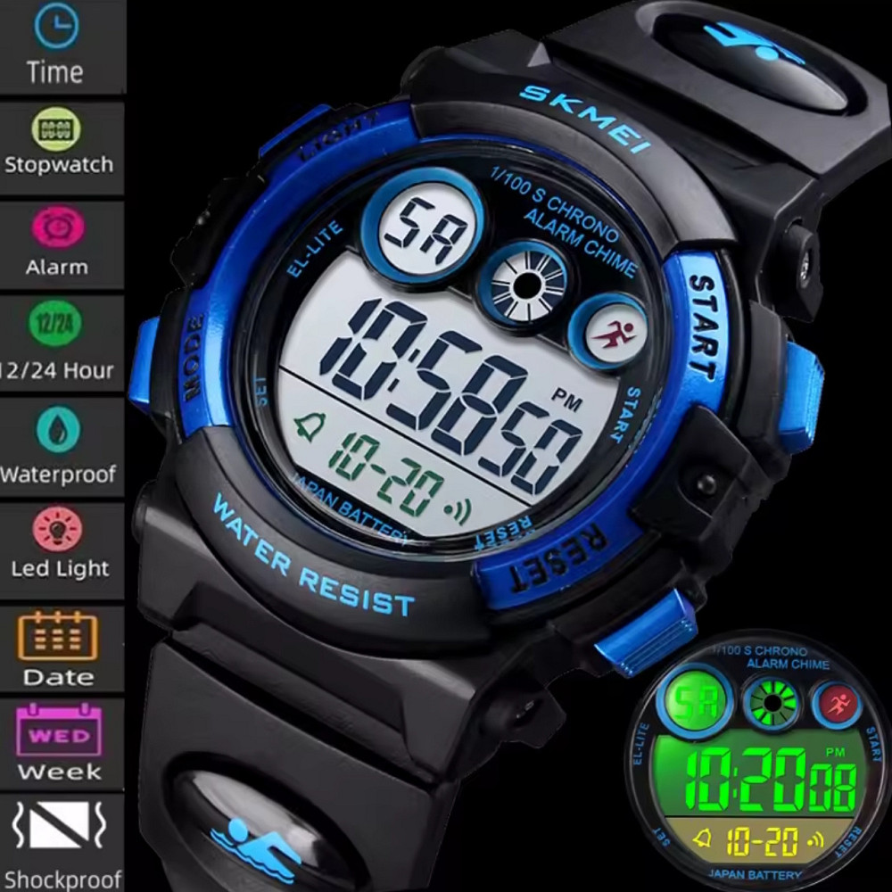 Годинник дитячий наручний Skmei Kids DarkBlue Вінниця - фото 5