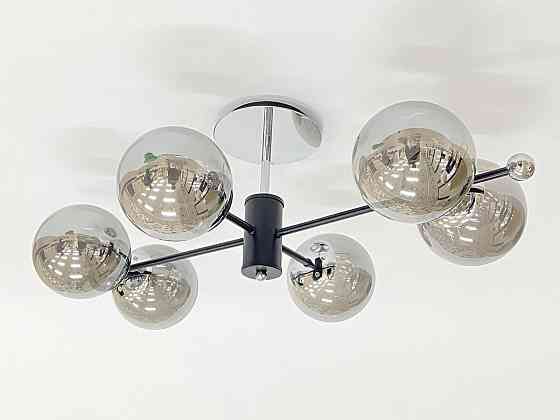 VALESO Стельова люстра на 6 плафонів 91191/6 чорний+хром Коломыя