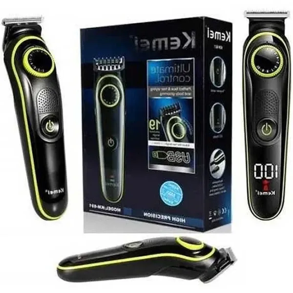 Машинка для стрижки волосся Kemei KM-696 з 6 насадками та регульованою довжиною стрижки. Одеса - фото 1