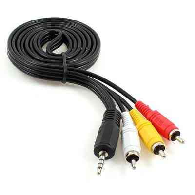 Кабель мультимедійний Jack 3.5mm male 4-pin to 3RCA 2.0m Cablexpert (CCA-4P2R-2M) Вінниця