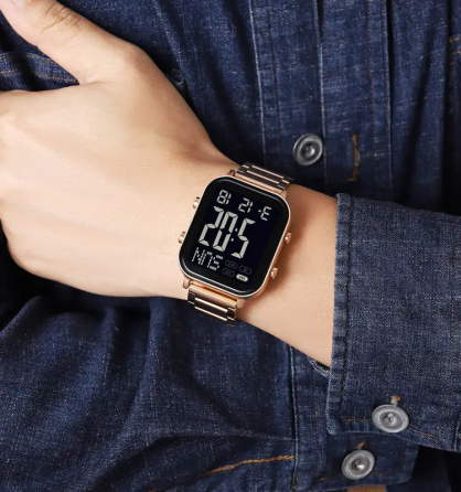 Чоловічий наручний годинник Skmei 2259 (Рожеве золото з чорним) Вінниця