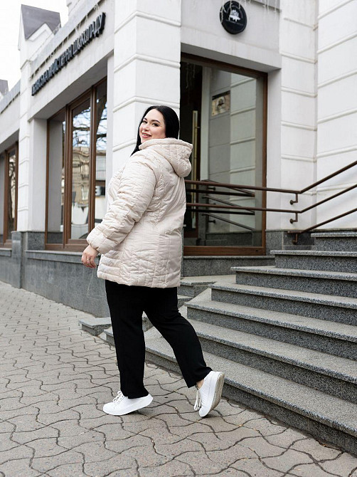 Женская курточка  весна-осень больших размеров.  Куртка стёганная батальная . 46-78р Киев - изображение 4