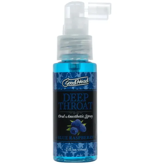 Спрей для мінету Doc Johnson GoodHead DeepThroat Spray - Blue Raspberry 59 мл для глибокого мінету Львов