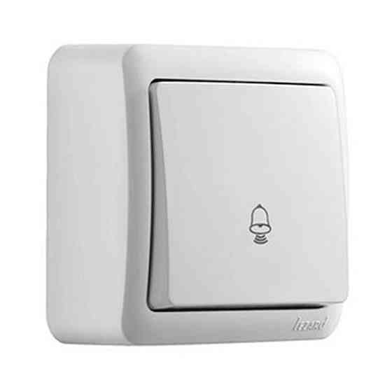 Кнопка VIOLA звонка белый Lezard Харьков