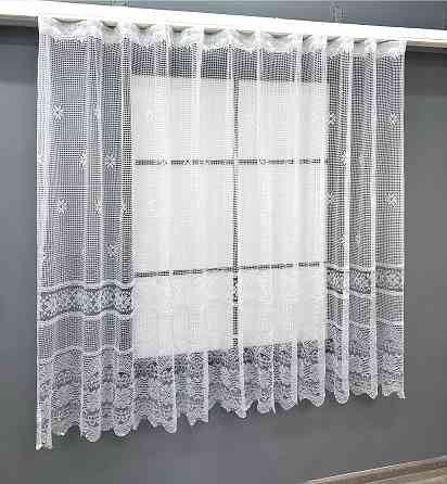 Тюль сетка VR-Textil Juli № 1715т Арка на кухню цвет белый 300х160 см (53-0031) Киев