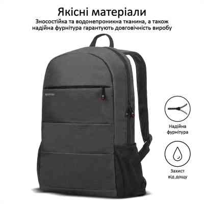 Рюкзак для ноутбука Promate 15.6" Alpha-BP black (alpha-bp.black) Винница