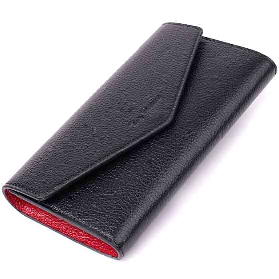 Містке портмоне для жінок з натуральної шкіри Tony Bellucci 22887 Чорний Київ