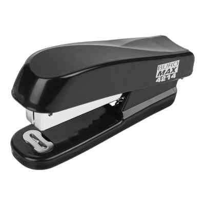 Степлер Buromax пластиковый JOBMAX, 20 листов, (скобы №24;26), 100 х 30 х 50 мм, черный (BM.4214-01) Винница