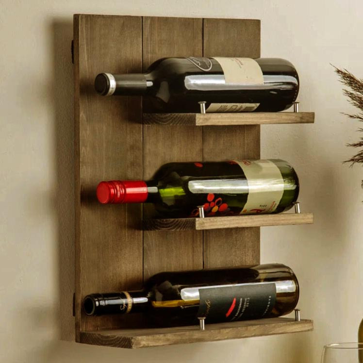 Настенная винная полка 