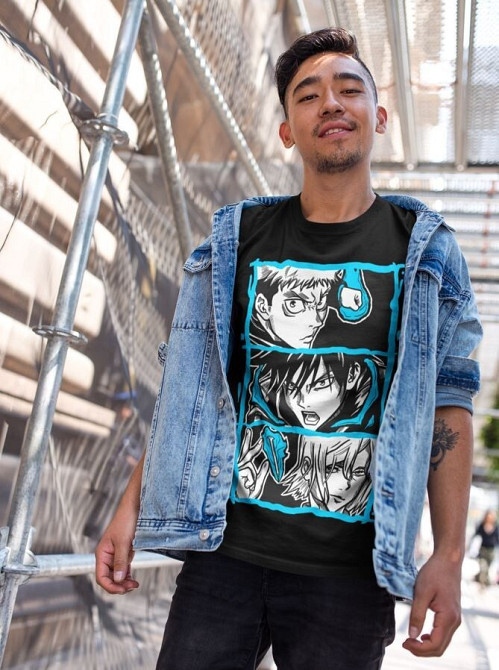 Футболка з аніме принтом Магічна битва оверсайз (S/M/L) Чорний AnimeJ0934 Дніпро - фото 4