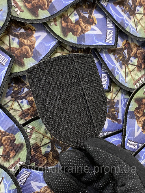 Печатный шеврон протитанковий взвод (Форма щит. На липучке) Размер 9x7см Киев - изображение 7