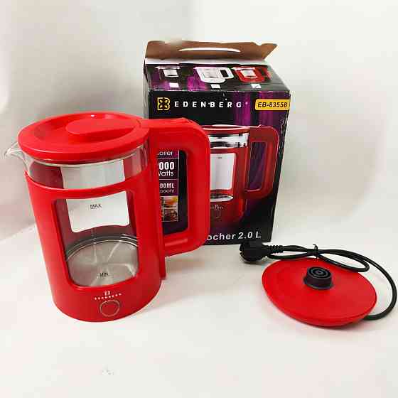 Электрический чайник с высокой мощностью Edenberg EB-83558 1500Вт 2Л, Красивый электрочайник LC-32 Львов