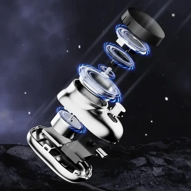 Бритва Mini Shaver USB, акумулятор 300 мАг, вологозахист IPX7, 3 леза, зарядка Type-C Одеса - фото 6