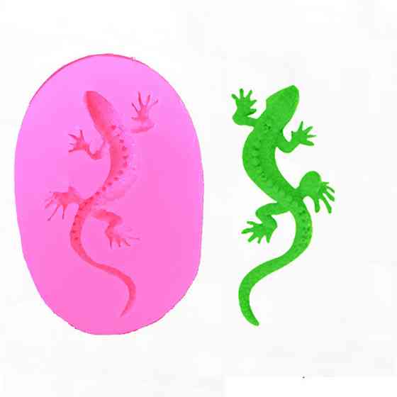 Форма силиконовая Ящерица 77 мм розовый Киев