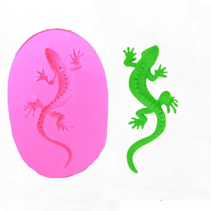 Форма силиконовая Ящерица 77 мм розовый Киев - изображение 1