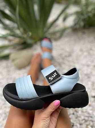 teona Босоніжки жіночі TEONA 165 блакитні (літо, шкіра натуральна) (4100) Коломия