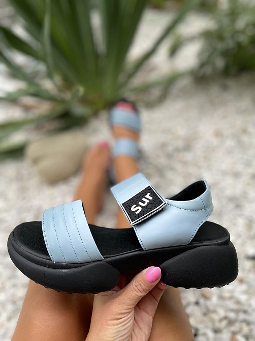 teona Босоніжки жіночі TEONA 165 блакитні (літо, шкіра натуральна) (4100) Коломия - фото 3