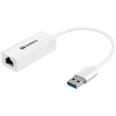 Переходник USB 3.0 Type-A to Ethernet RJ45 1000Mb Sandberg (133-90) Винница