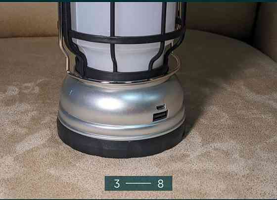 РетроLED Ліхтарик — лампа на акумуляторі, соняшникова панель + повербанк Київ