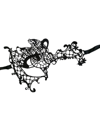 Маска на маскарад для обличчя унісекс one size чорний Київ