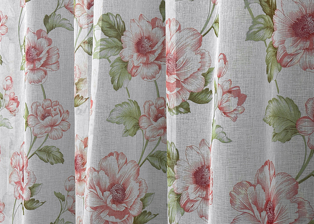 Тюль VR-Textil 1867т Flora Батист Разноцветный 400х270 см (42-1376) Киев - изображение 5