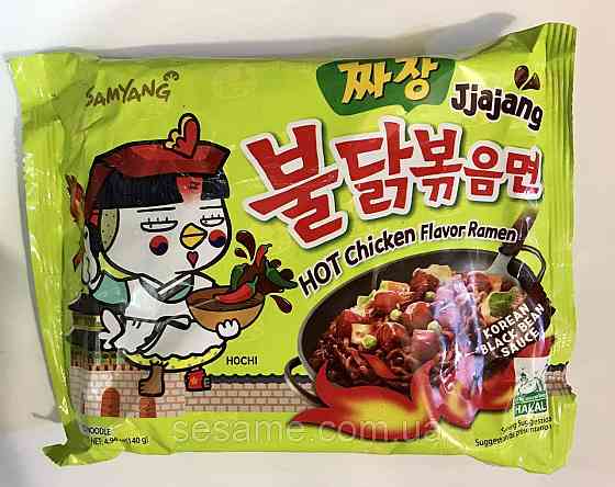 Корейська локшина дуже гостра SAMYANG Jjajang Buldak Hot Chicken Flavor Ramen 140g Харків