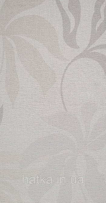 Шпалери вінілові на флізеліні Grandeco Universe метрове листя монстери бежеві сірі жовті на білому Київ - фото 3