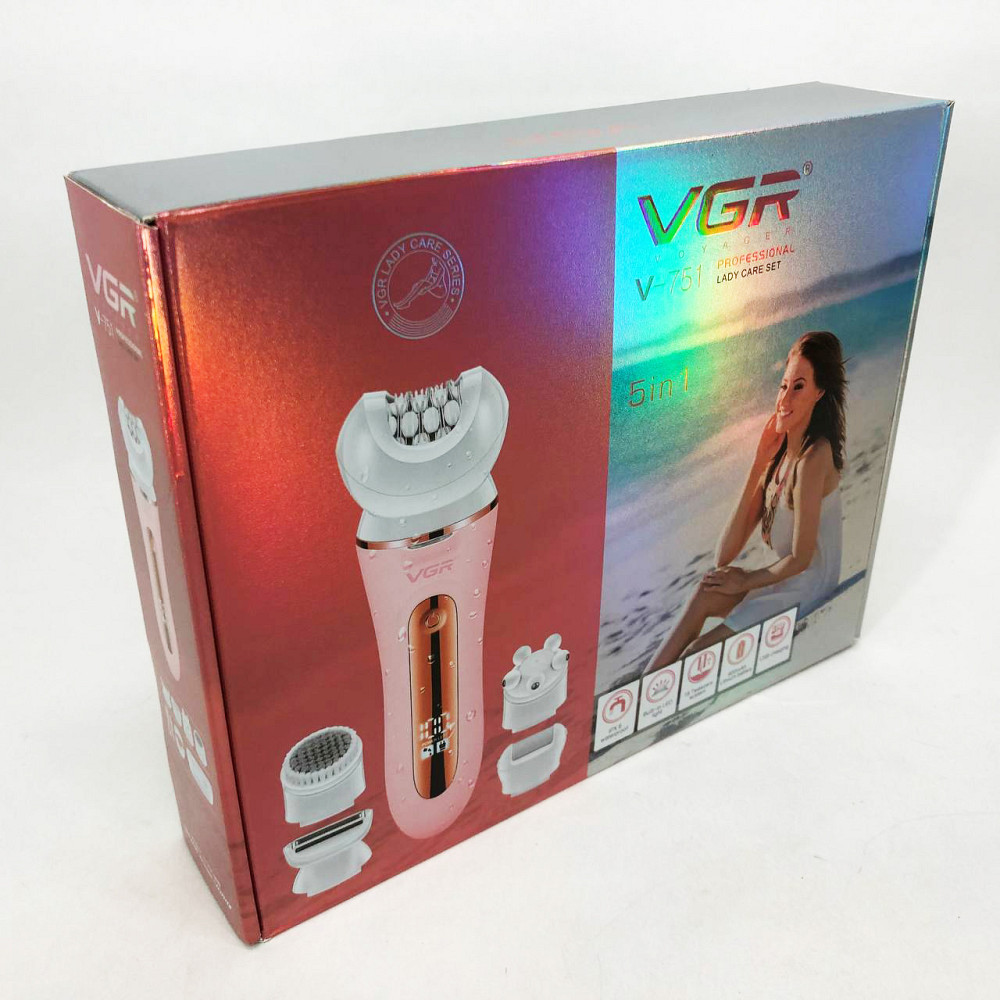 Насадка пемза для п'ят VGR, Електричний акумуляторний епілятор депілятор, Пемза для п'ят від мозолів HB-77 Івано-Франківськ - фото 10