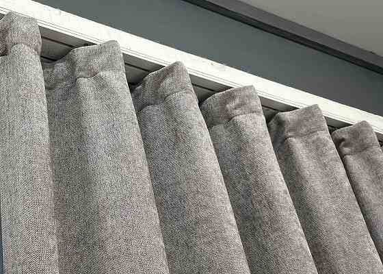 Шторна преміум тканина шеніл однотонний, колекція "VELMIRA Rich" колір світло-сірий 1925ш Київ