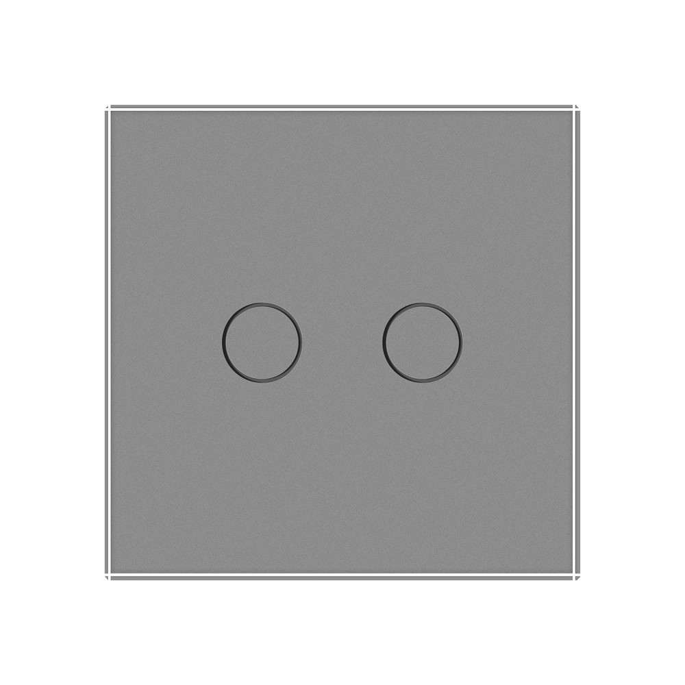 Розумний сенсорний ЕС вимикач 2 сенсори Livolo сірий скло (VL-M7FC2Z2-2IP) Коломыя - изображение 6