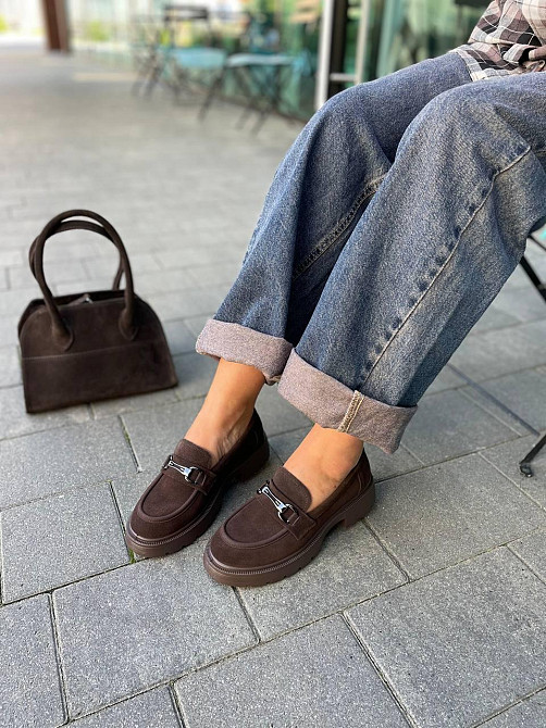 PLPS Туфлі жіночі PLPS R080-6 коричневі (весна-осінь, замша натуральна) (5999) Коломия - фото 1