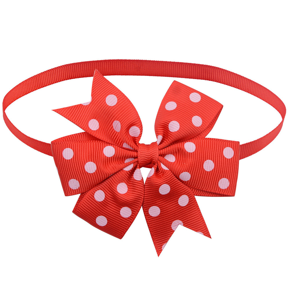 Бантик на шию для собак та котів one size червоно-білий Київ - фото 3