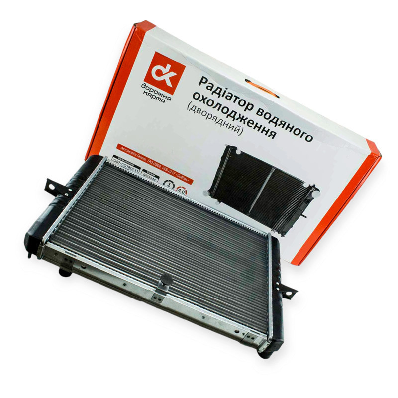 Радіатор охолодження двигуна ГАЗ 3302 2-х рядний старий зразок Мукачево - фото 2