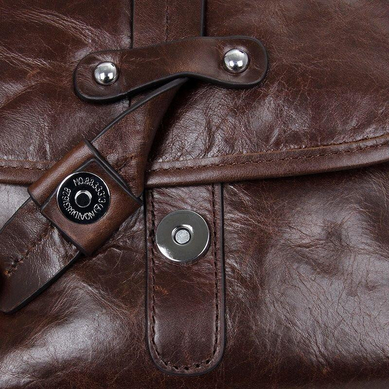 Сумка чоловіча Vintage 14091 Коричнева Київ - фото 9