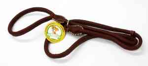 65913 Повідець-зашморг 13мм "ПРЕМІУМ" шкіряний круглий 1.3 м Коричневий Вінниця