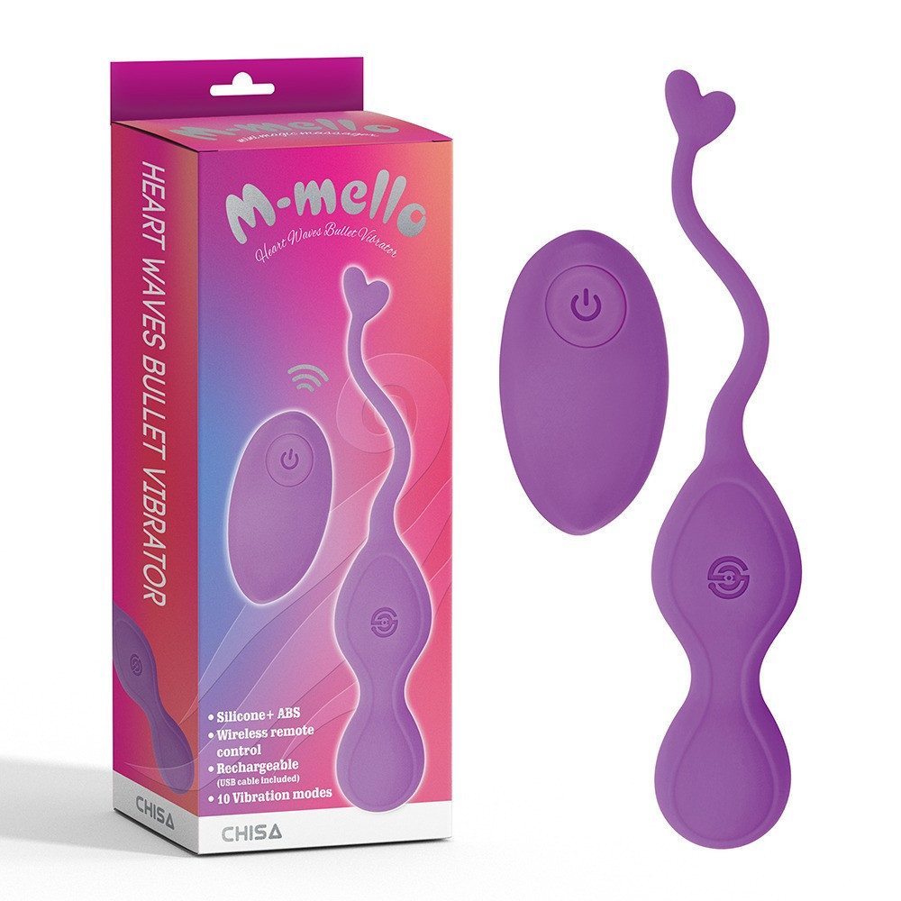 Виброяйцо с дистанционным пультом управления Chisa M-mello, фиолетовое Sex Aura Киев - изображение 1