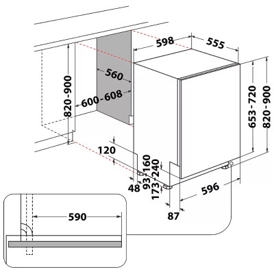 Посудомийна машина Whirlpool W2IHD526A Вінниця - фото 6