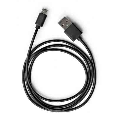 Дата кабель USB 2.0 AM to Micro 5P PVC 1m black Vinga (VCPDCM1BK) Вінниця