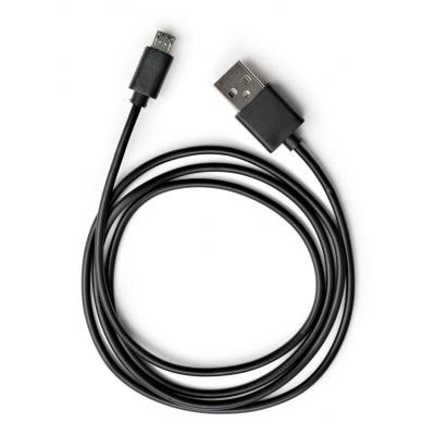 Дата кабель USB 2.0 AM to Micro 5P PVC 1m black Vinga (VCPDCM1BK) Вінниця - фото 1