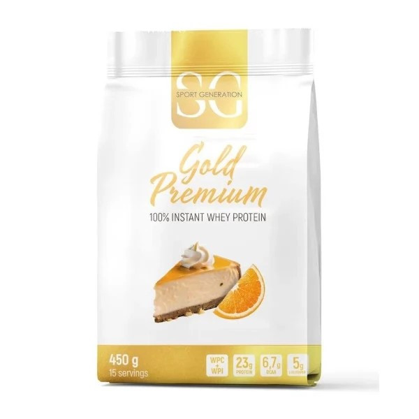 Протеїн Sport Generation Gold Premium 100% Instant Whey Protein 450 g (Cheesecake with Orange) Луцьк - фото 1