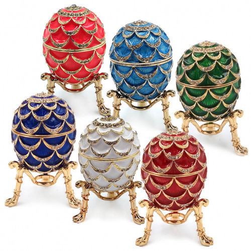 Яйце-скринька зі стразами під Фаберже Київ - фото 1