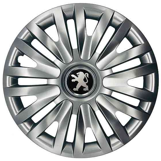 Автомобільні модельні ковпаки R13 Peugeot 103 4шт, SJS, сріблясті Київ