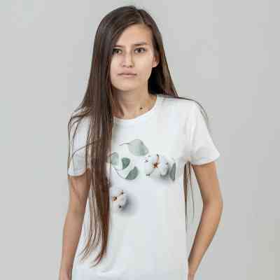 Футболка Sol's Pioneer Women Cotton Flowers білий L (03579102/115L) Вінниця