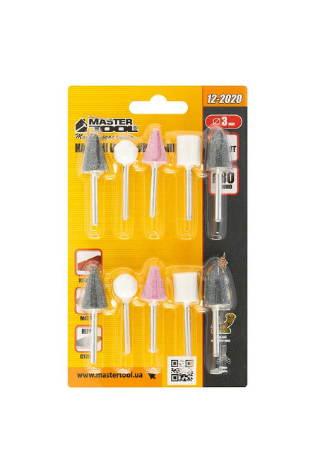 MASTERTOOL Камені шліфувальні MASTERTOOL 3 мм набір 10 шт 12-2020 Коломия - фото 7