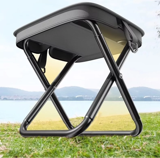 Табурет складаний для кемпінгу Чорний Київ